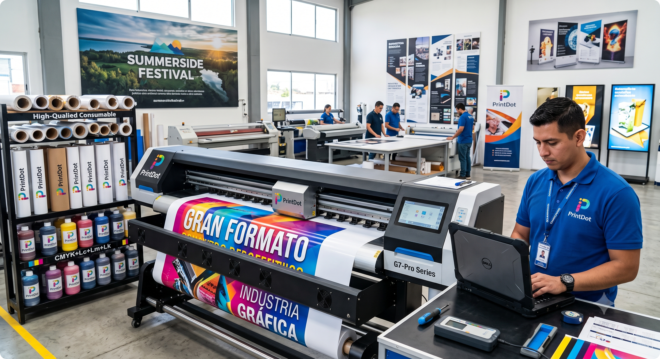 Tecnologia PrintDot de gran formato